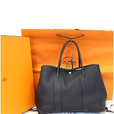 hermes black tote bag